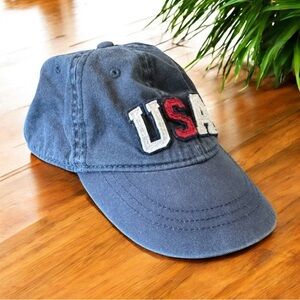 Children’s Place Toddler USA Baseball Cap - 18-24 Months - Distressed Blue